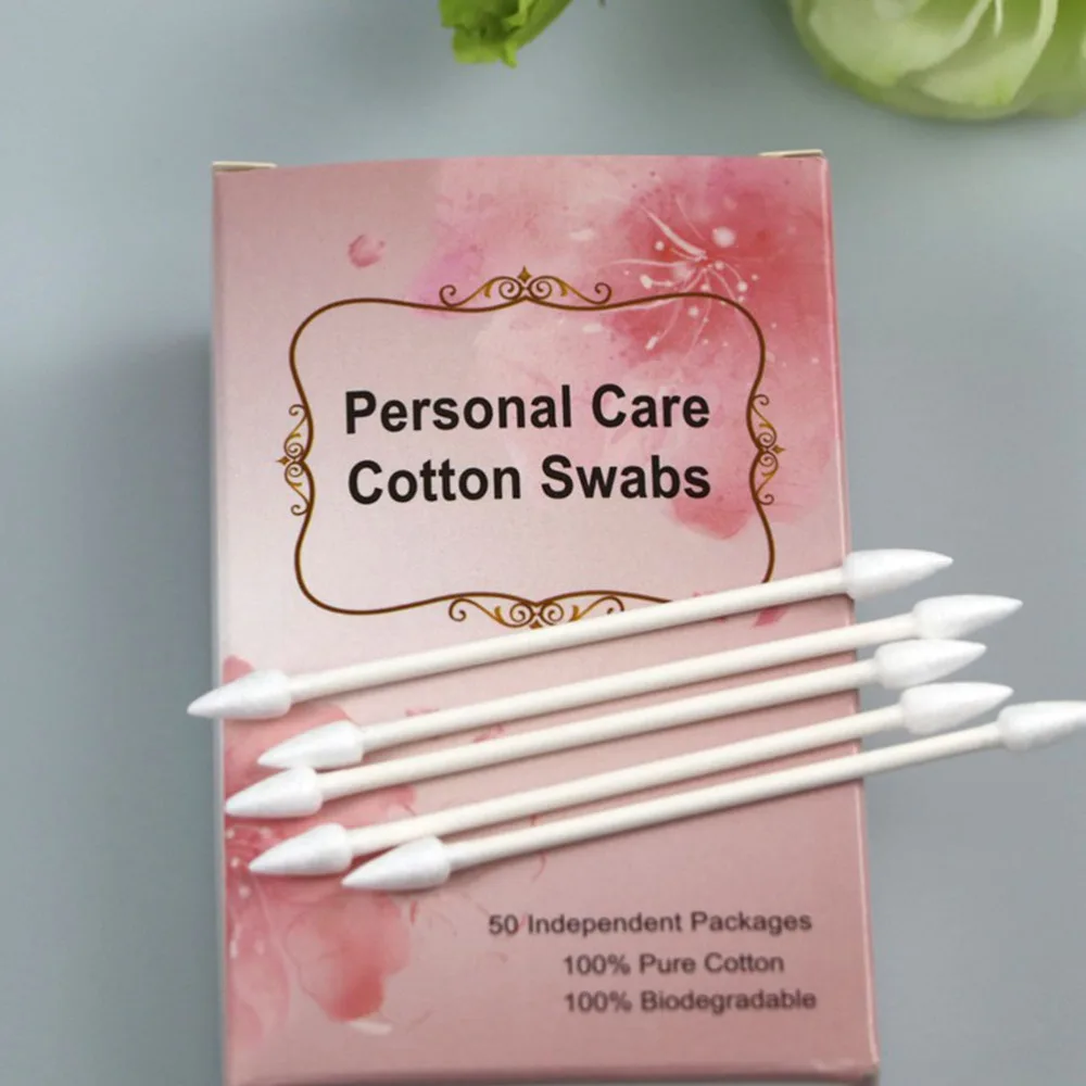 

150pcs of 3 Bag Double Head Make Swab Sanitary Wounds Cleaner Absorbent Cotton Swabs Cleaning Swab for Home Travel (Independe