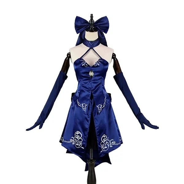Аниме Fate Grand Order Косплей Костюм альтер из новеллы Fate сабля для косплея артурия Пендрагон игровые костюмы Синие Платья вечерние костюмы на Хэллоуин Cos - Цвет: 01