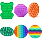 Простые Красочные животные в форме фруктов антистрессовые сжимаемые игрушки с простым приглушением попит фиджет-амулет игрушки брелок подарок для детей и взрослых