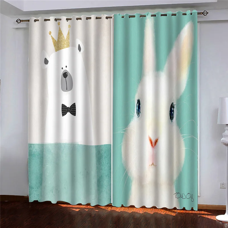 

Custom curtains animal шторы для спальни шторы для гостиной товары для дома и кухни window cortinas Blackout curtains