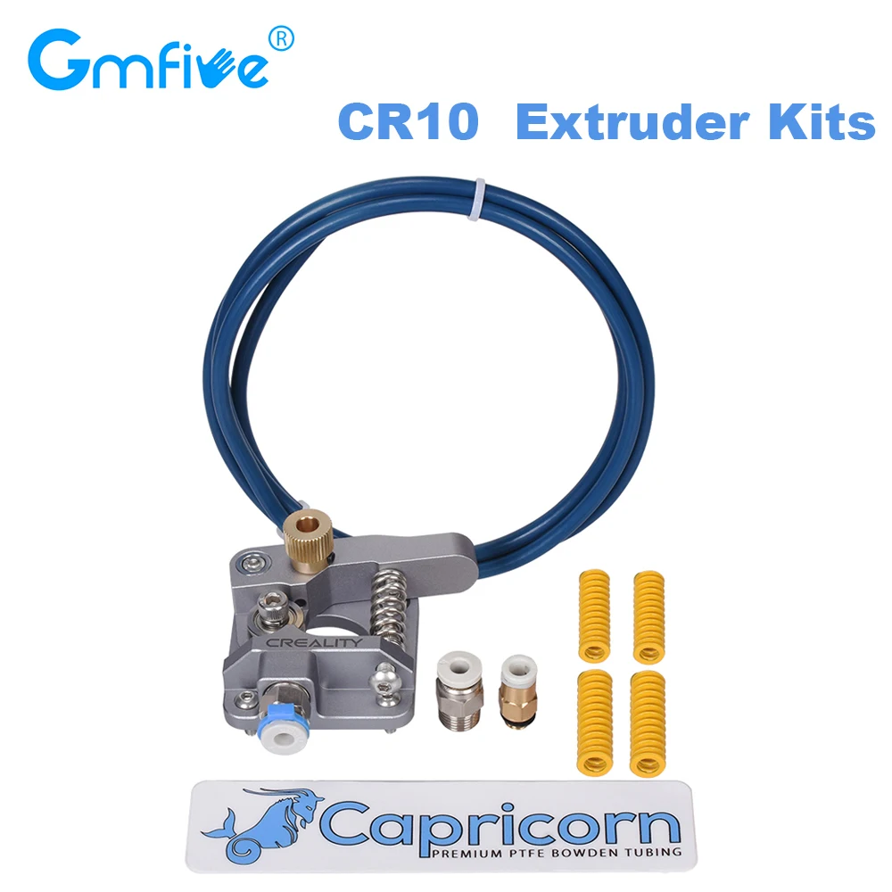 

Комплект экструдеров GmFive CR10, экструдер боудена из алюминиевого сплава, БЫСТРОРАЗЪЕМНАЯ трубка из ПТФЭ Козерога для 3D-принтера серии Ender CR