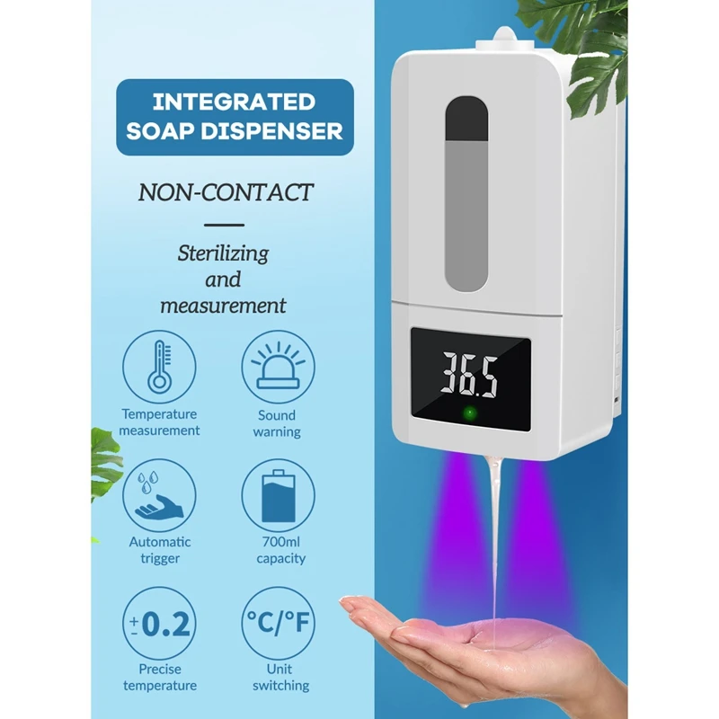 Автоматический Бесконтактный настенный дозатор пенного мыла Инфракрасный