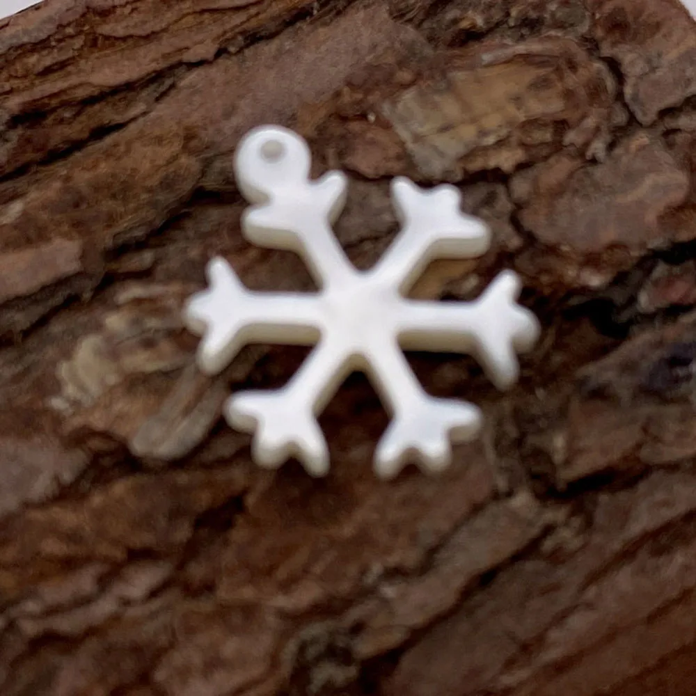 1 _ Подвеска из натуральной ракушки в форме снега Маленькая подвеска морской