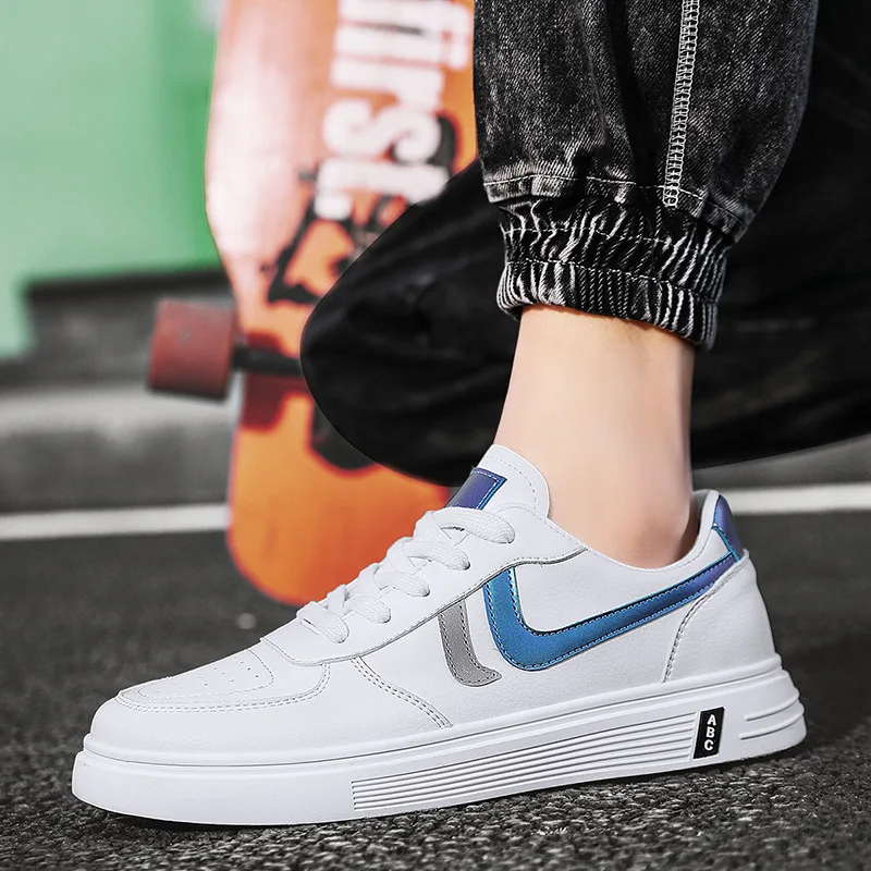 

Men's Shoes 2021 New Low-Top Men's Board Shoes Student Casual Shoes Spring and Autumn Korean White Shoes Men