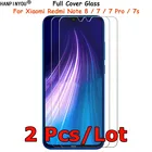 2 шт.партия для Xiaomi Redmi Note 8 7 7 Pro 7Pro 7s полное покрытие Закаленное стекло Защитная пленка закаленное защитное стекло