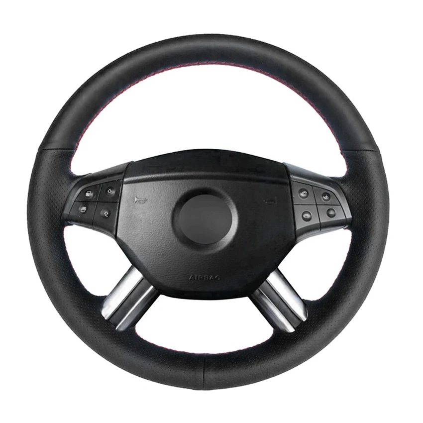 

Artificial Leather Car Steering Wheel Cover for Mercedes-Benz W164 M-Class ML350 ML500 2005 2006 X164 GL-Class GL450 2006-2009