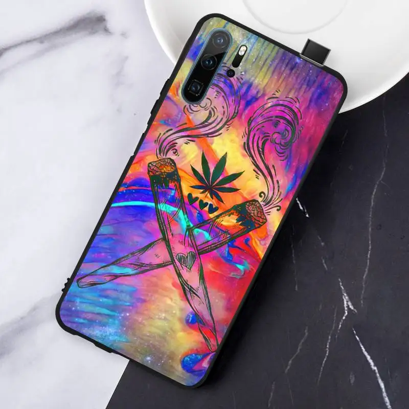 

Colorful plants and weeds pattern Phone Case For Huawei honor Mate P 10 20 30 40 i 9 8 pro x Lite smart 2019 nova 5t
