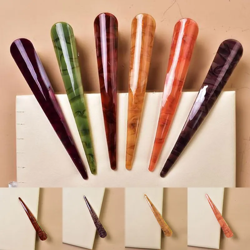 

Acrylic Hairpin Large Horn Hair Clip Aceate Colorful Barrettes DIY Hair Accessories for Women Makeup Ponytail Holder Hairpins