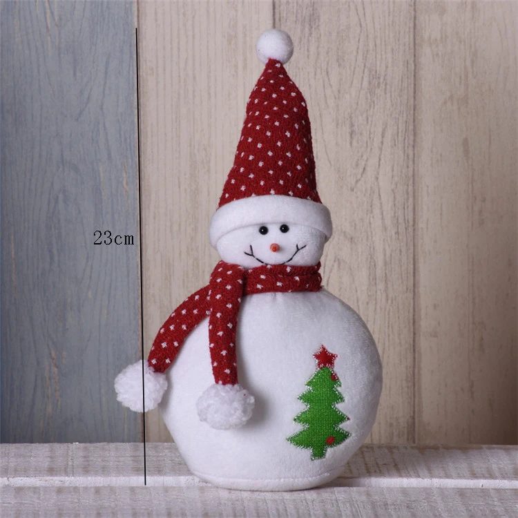 snowman 261 Рождественские украшения для дома, выдвижная стоящая 38-55 см, снеговик, куклы, подарок на год, день рождения, плюшевая игрушка, Рождественский Декор, украшения - Цвет: snowman 261