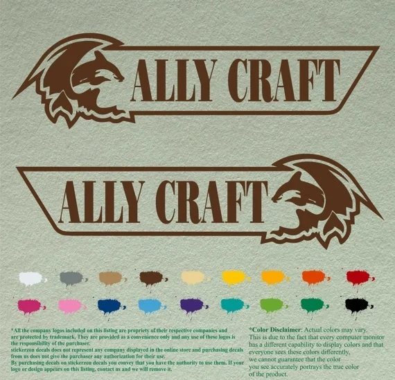 Виниловые наклейки для 1 пары лодка подвесной мотор Лот из 2 | Автомобили и