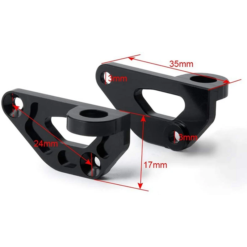 

Body Shell Mounting Set Kit with Metal Front Suspension Bracket Shock Absorber Bracket Panhard Mount