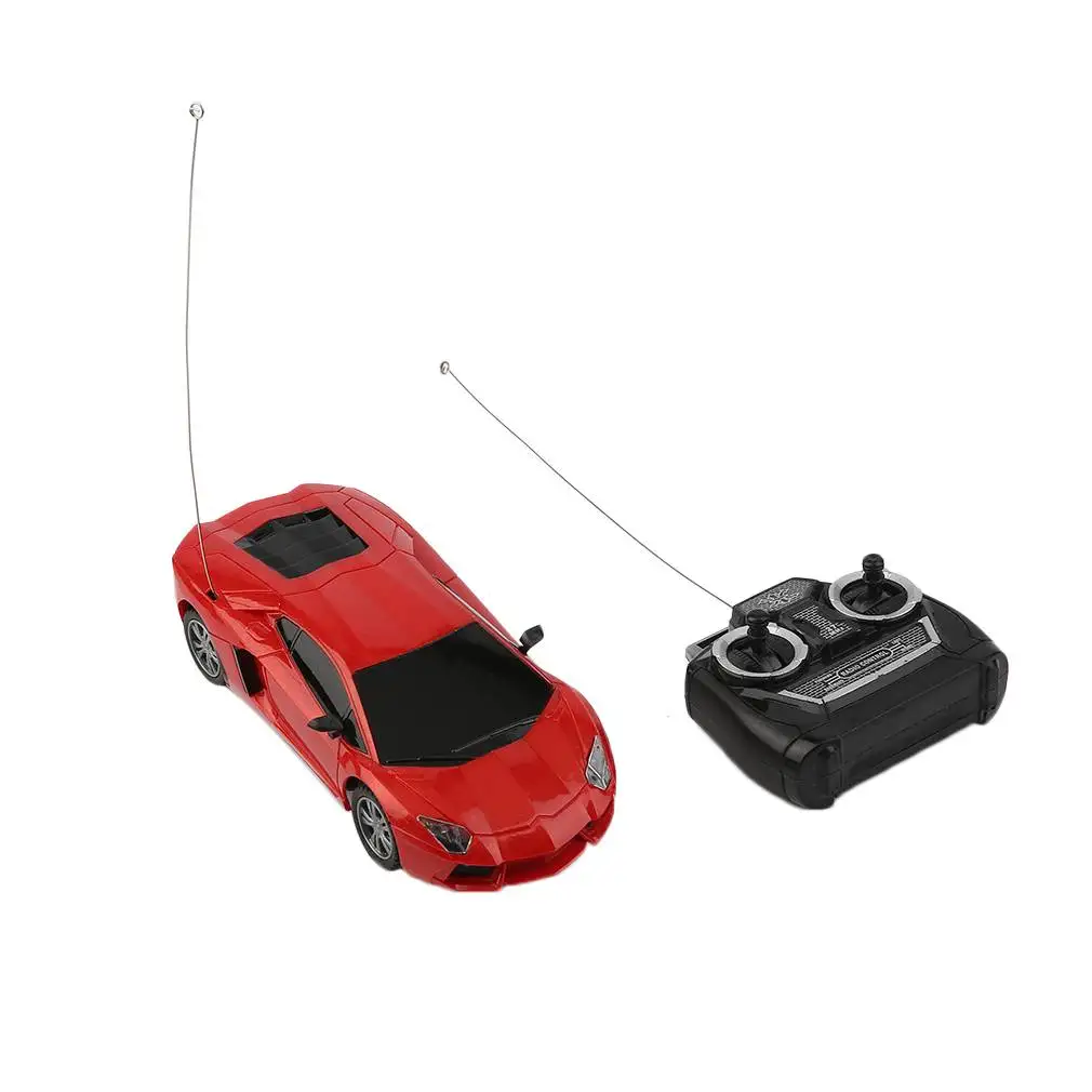 red RC автомобиль 1:24 Детский Электрический пульт дистанционного управления игрушки 4 канала классический быстрый контроль скорости гоночный автомобиль детские игрушки подарки - Цвет: red