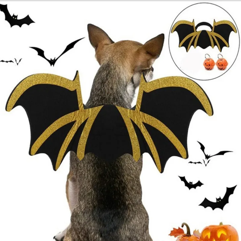 Чёрные крылья летучая мышь для хэллоуивечерние вечеринки питомца Косплей Костюм