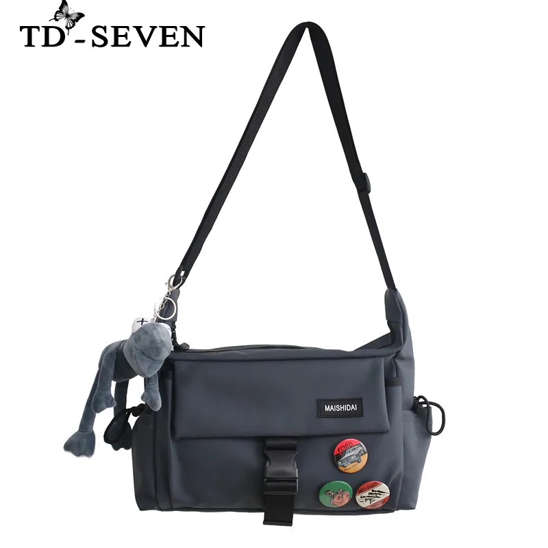 

Men's And Women's Messenger Bags Student Large Capacity Shoulder Bag Oxford Cloth Crossbody Bag Female Bag Simple Messenger Bag