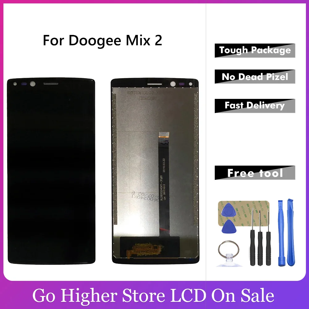 Mix2 Для Doogee Mix 2 ЖК-дисплей сенсорный экран дигитайзер стекло в сборе запасная