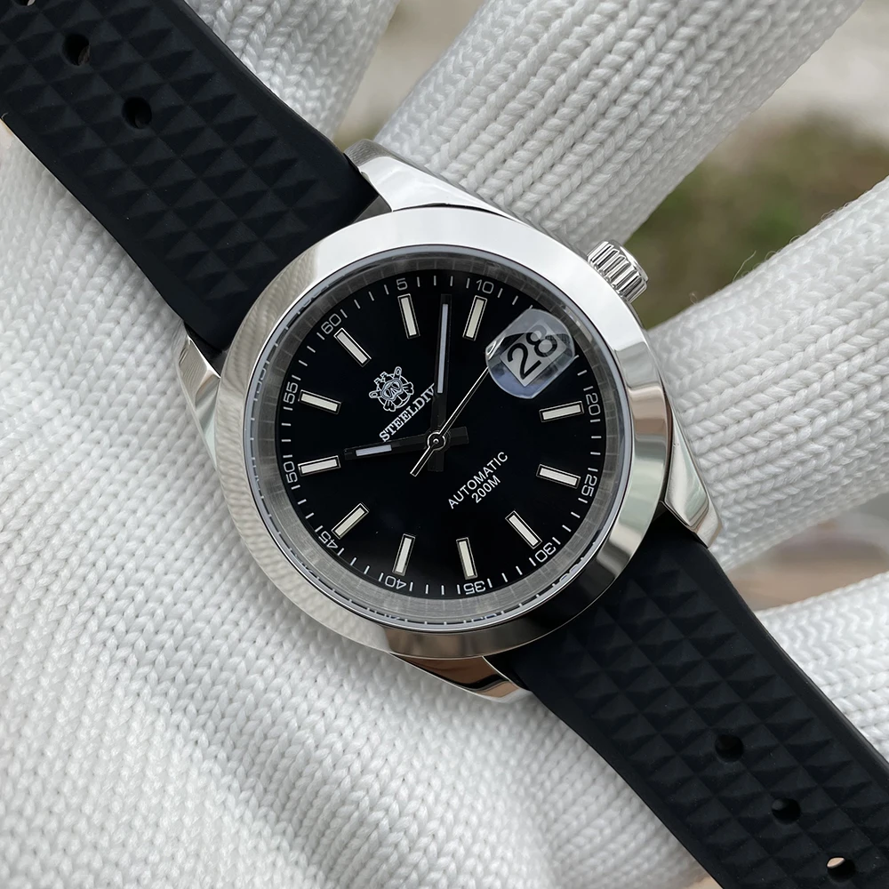 

Часы STEELDIVE SD1934 мужские с зеленым циферблатом, 39 мм, 200 м
