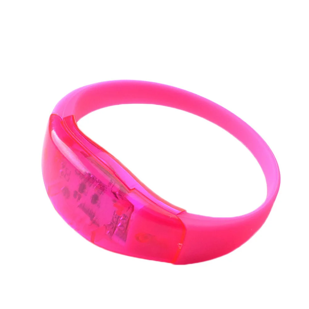 Унисекс управление звуком светодиодный Светодиодный светильник браслет