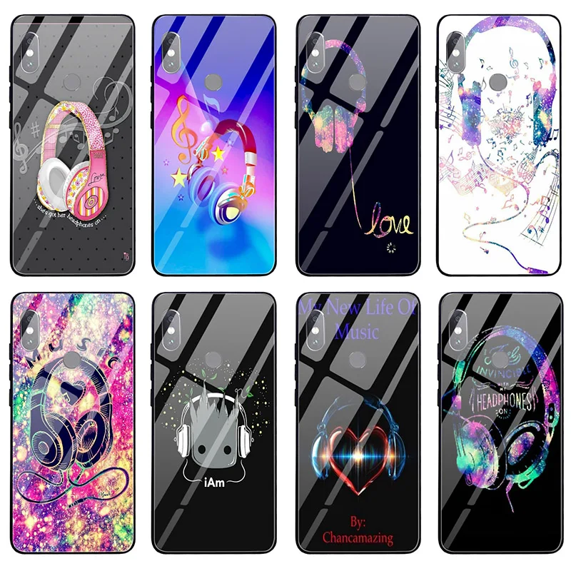 Закаленное стекло мобильный телефон чехол для Xiaomi Redmi Note 4 4X 5 5A 6 7 7A 8 8A 9 9A 9C Plus Pro