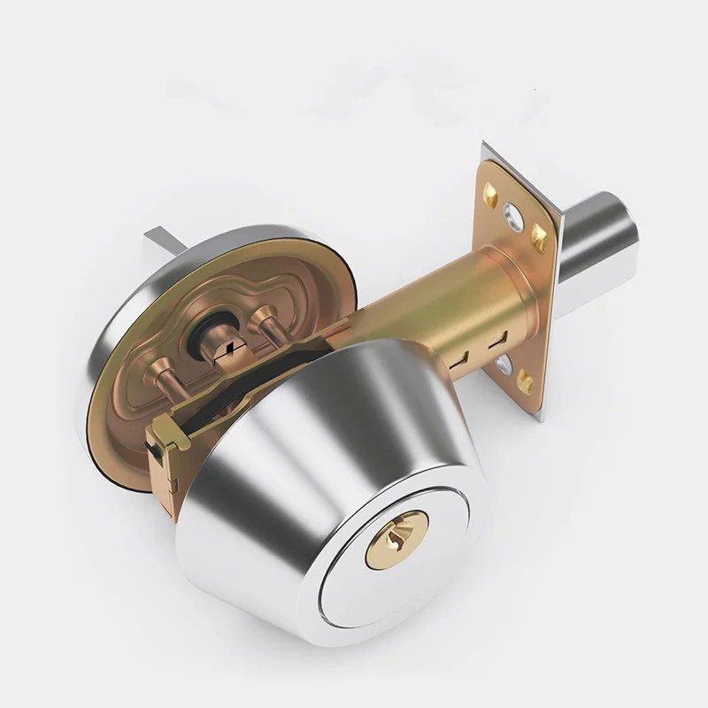 Невидимые ворота одиночный замок цилиндр Deadbolt спальня нержавеющая сталь мертвый
