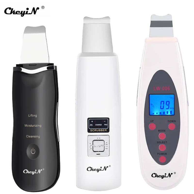 CkeyiN ультразвуковой скребок для кожи лица ионный глубокий очиститель пилинг