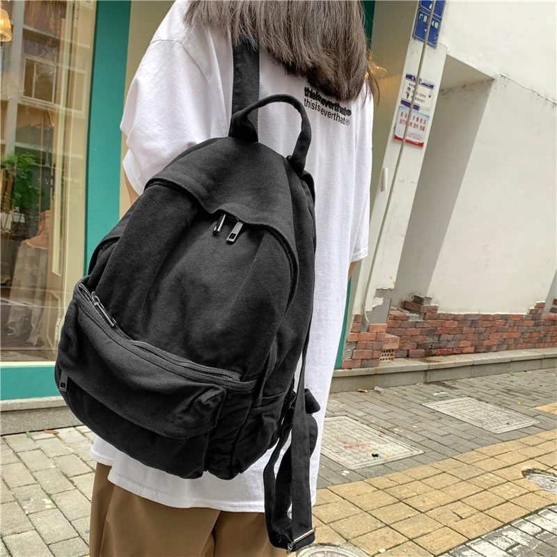 

Рюкзак Холщовый для мужчин и женщин, модный вместительный ранец для девушек и студентов колледжа, сумка для ноутбука, 2022