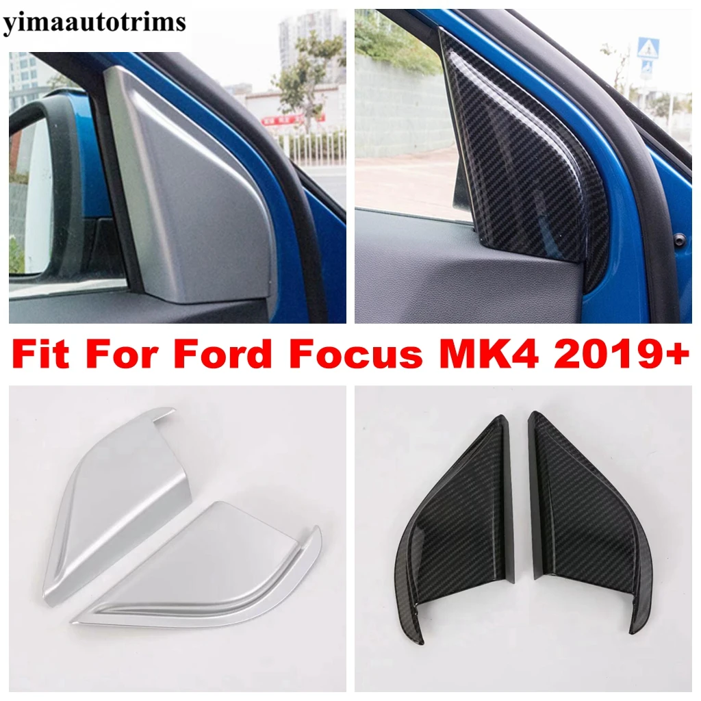 

Inner Door Front Triangle Pillar A Frame Decor Cover Trim For Ford Focus MK4 2019 - 2021 ABS Matte / Carbon Fiber Accessories