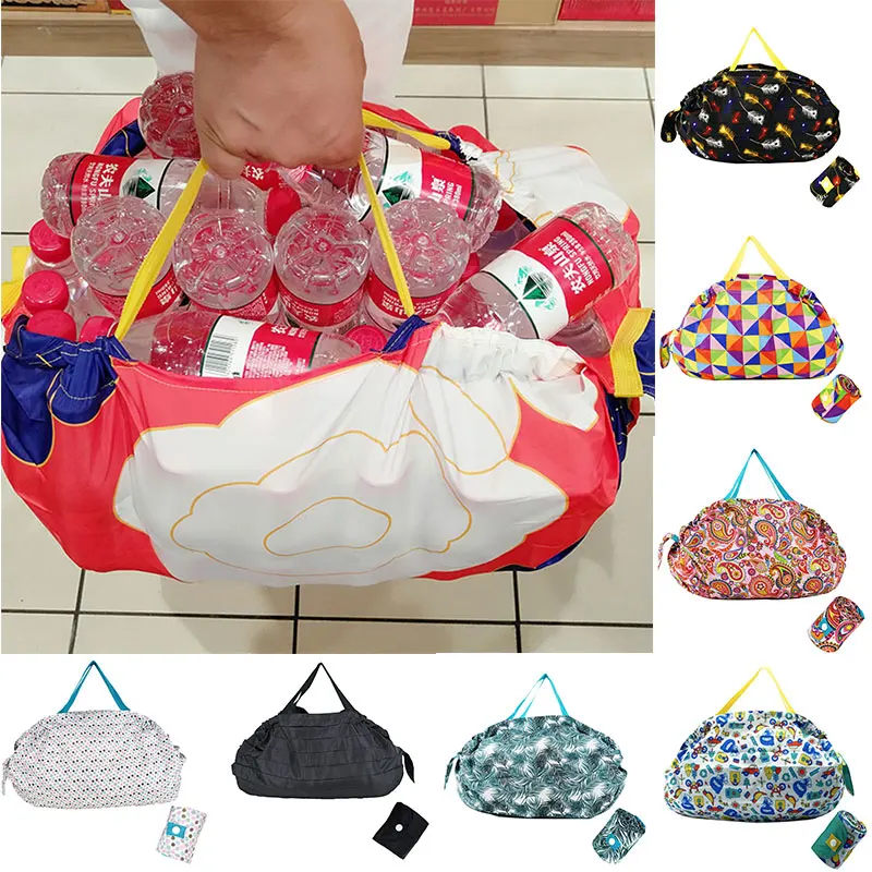 Multi-function Reusable Grocery Bags Eco-Friendly Foldable Large Capacity Shopping bag Compact Bag tote Washable Durable Handbag | Багаж и