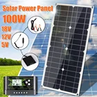 Солнечная панель 100 Вт USB 5 в постоянного тока 12 В с контроллером 103060A гибкие солнечные элементы для автомобиля яхты зарядное устройство водонепроницаемая