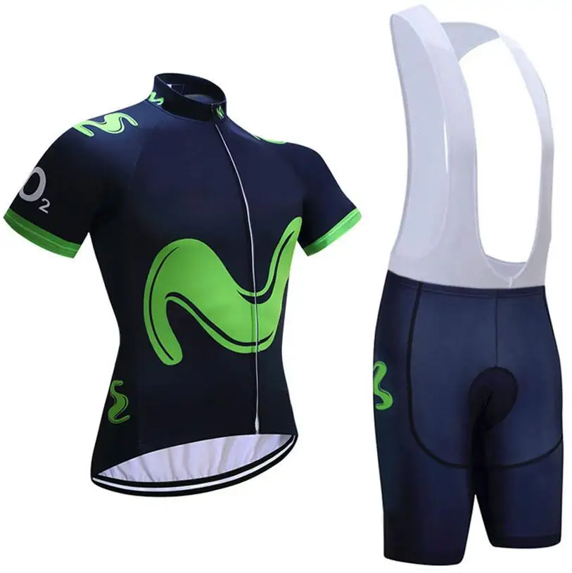 Красный MOVISTAR команда Велоспорт Джерси 20D велосипедные Шорты Ropa Ciclismo летний человек Быстросохнущий pro костюм для велосипеда нижняя часть одежды - Цвет: Verde