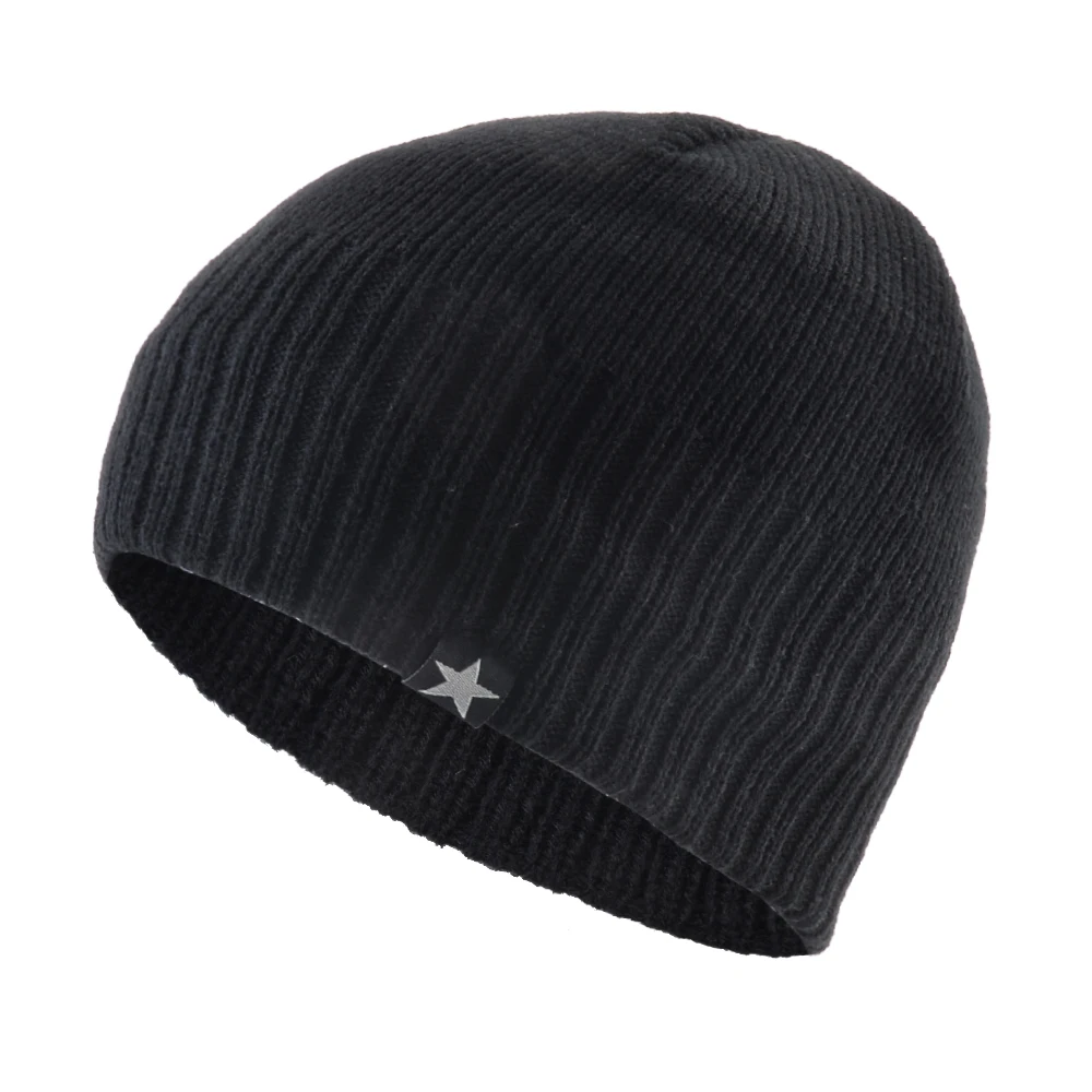 Мужские шапки облегающие вязаные шерстяные Мужская зимняя вязаная плотная