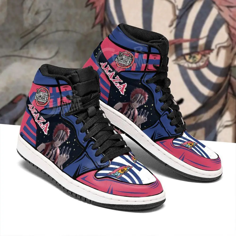 

Demon Akaza Shoes Boots Demon Slayer Anime Sneakers Fan Gift Idea