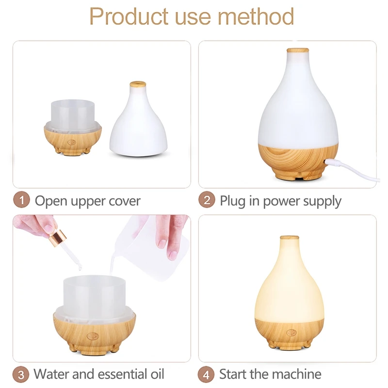 Лидер продаж USB Электрический аромадиффузор ультразвуковой увлажнитель воздуха