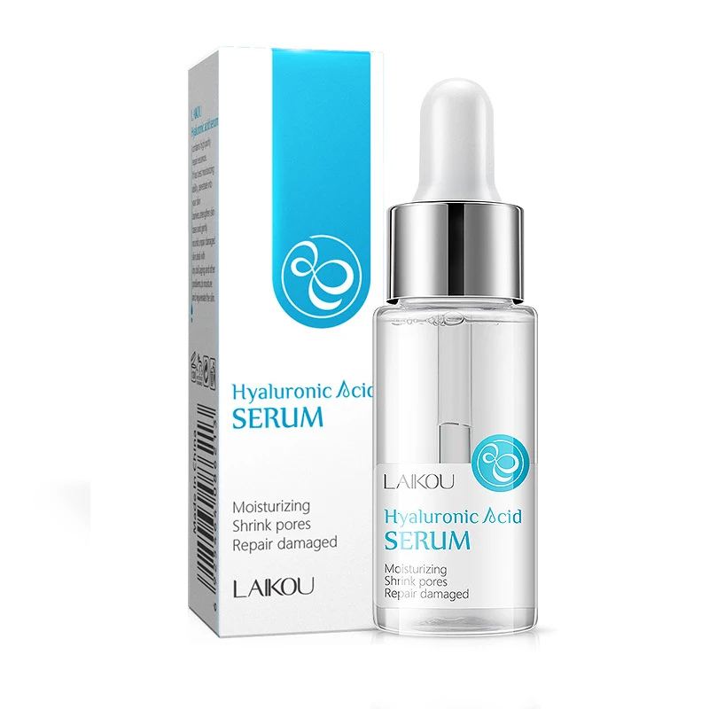 

LAIKOU 15ml Hyaluronic Acid Serum Moisturizing Essence Face Cream Korean Shrink Pores LANBENA Acne Hyaluron Cosmetics Make Up