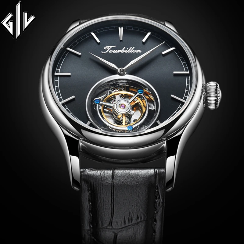 Часы Tourbillon Мужские GIV механические ручные с сапфиром|Мужские часы| |