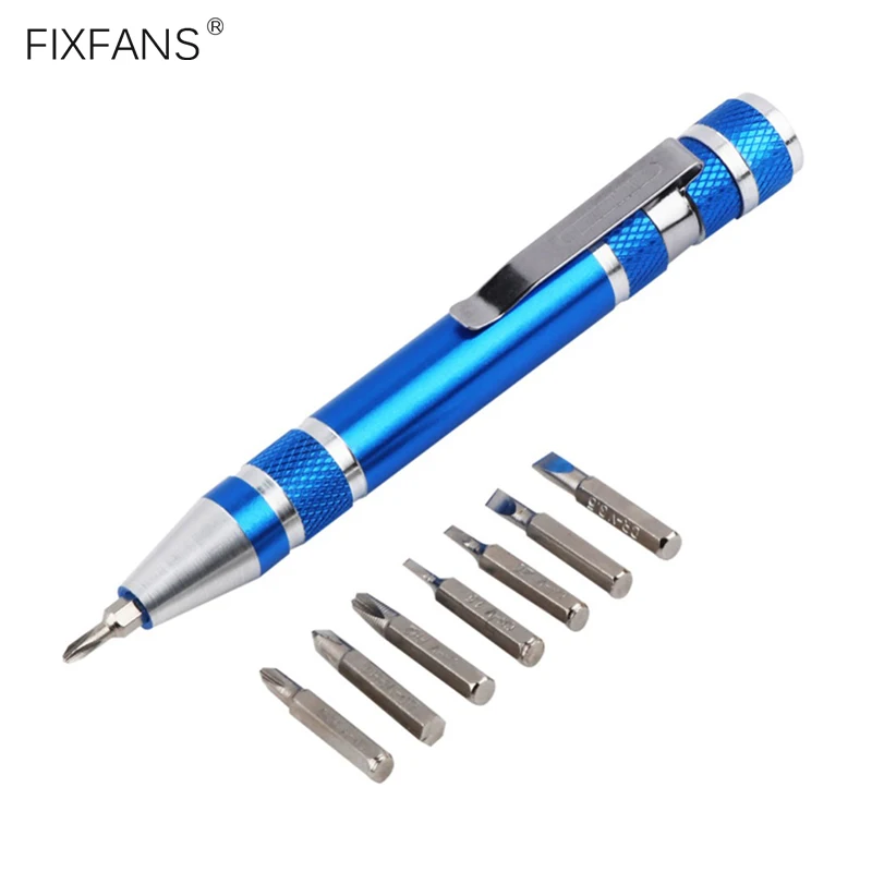 8 в 1 Набор Магнитных прецизионных отверток с карманным зажимом отвертка