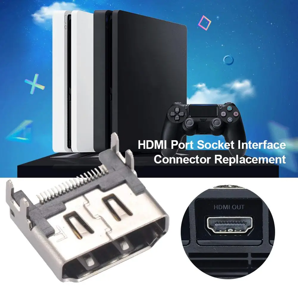 Запасной разъем интерфейса для разъема HDMI Playstation 4 PS4 запасная часть Прямая
