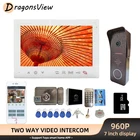 Видеодомофон DragonsView 960P, 7 дюймов, Wi-Fi, с электронным замком