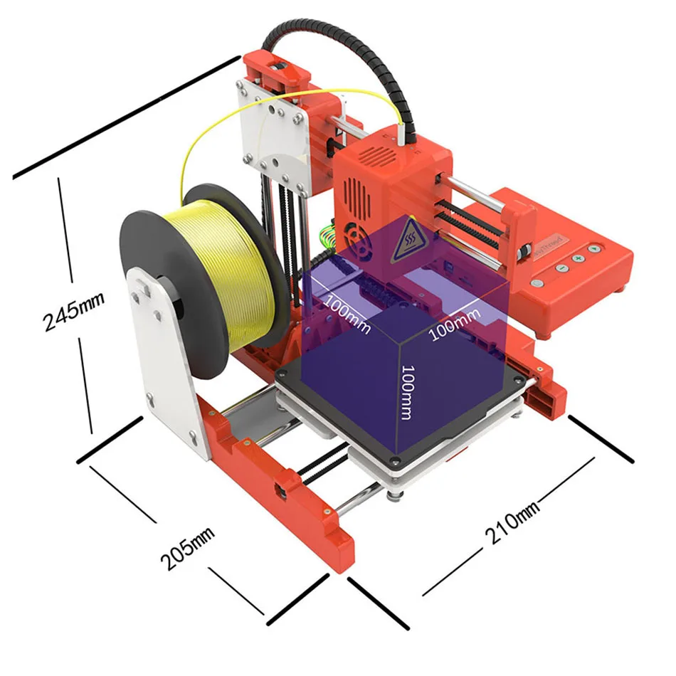 EasyThreed X1 DIY 3d принтер K7 мини настольный маленький 3D Детский PLA детский подарок impresora