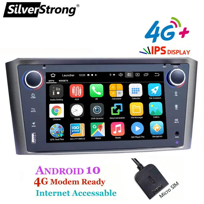 Автомагнитола SilverStrong на базе Android 10 0 для TOYOTA Avensis 2din мультимедийная стереосистема