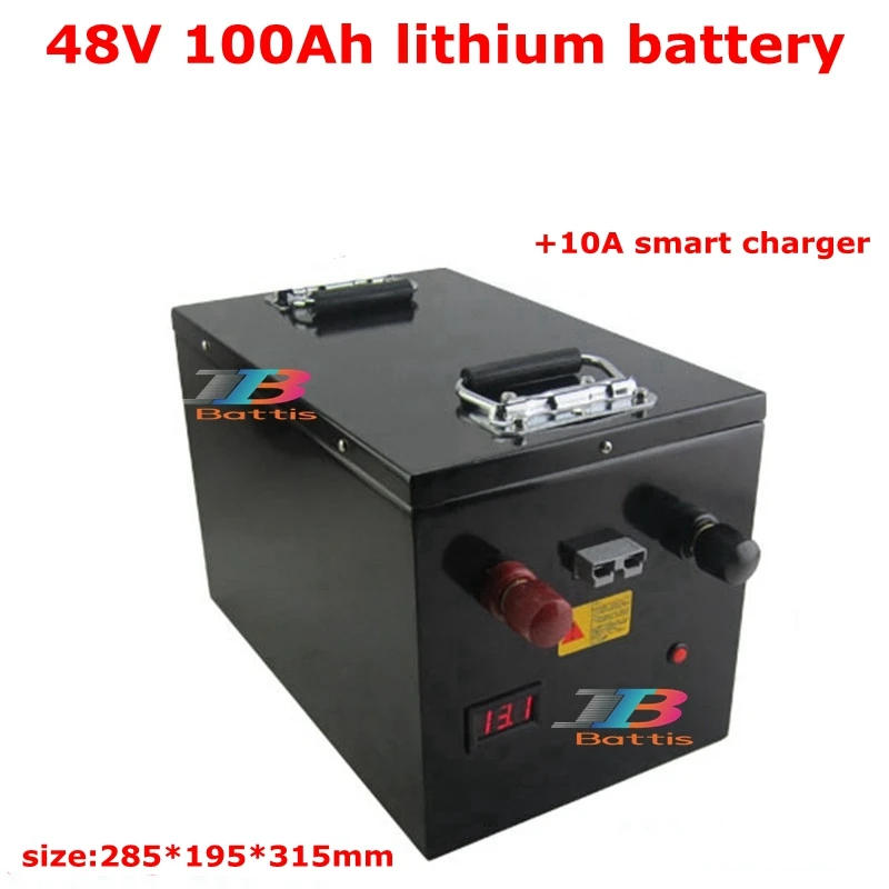 Лития ионный 48V 100AH блок батарей BMS li ion для 5000w UPS скутер велосипед транспортировки