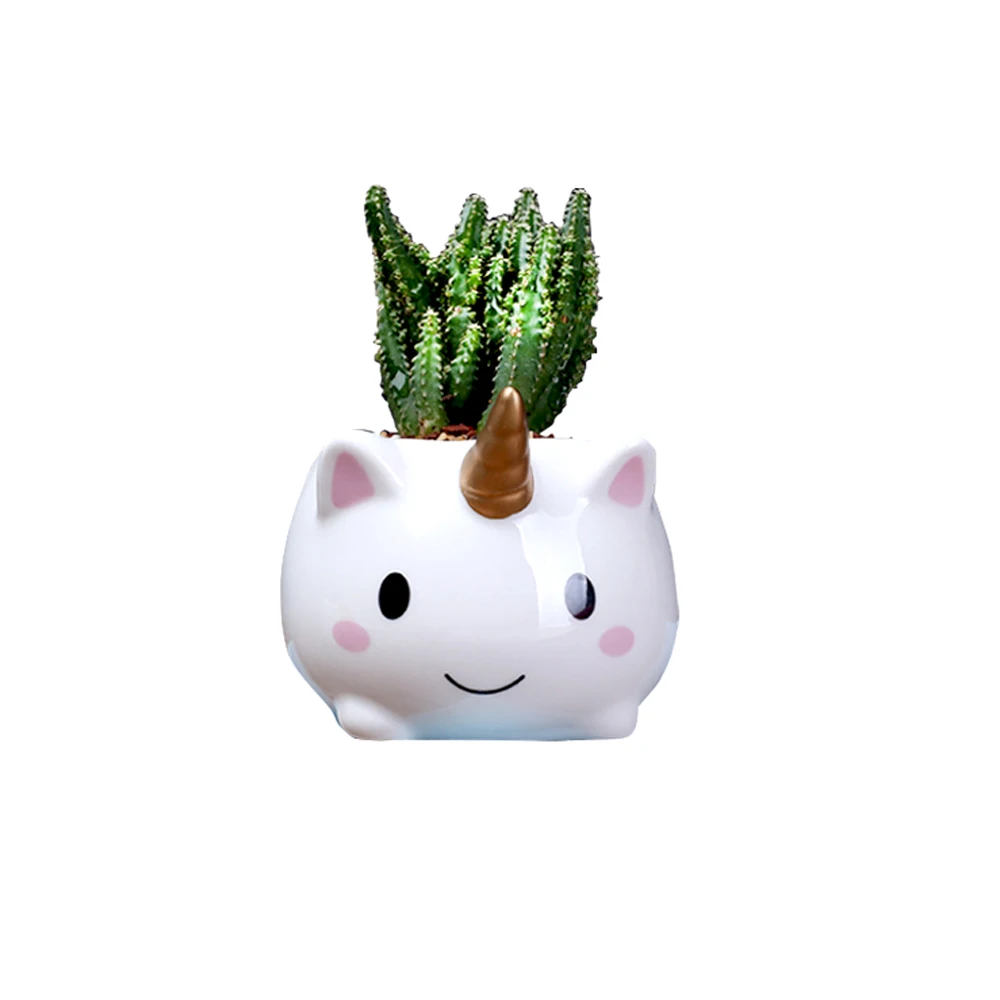 

Unicorn Plant Pots, Cute Animal Shaped Cartoon Succulent Vase Flower Pots,Container,Home Decoration Planter Pots Home Decoration