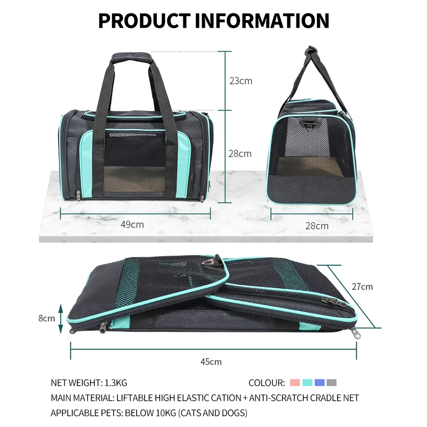 Небольшой переноски для животных большой Ёмкость из дышащего материала ПЭТ