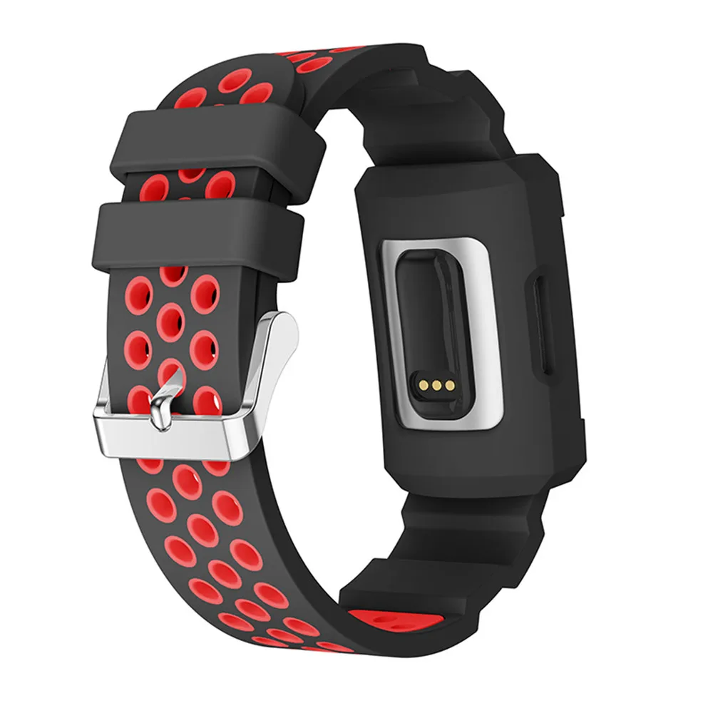 

New Sport Silicone Strap for Fitbit Charge 3 Watch Band for Fitbit Smart Watch Bracelet Rubber Replacement Wristbands with Case
