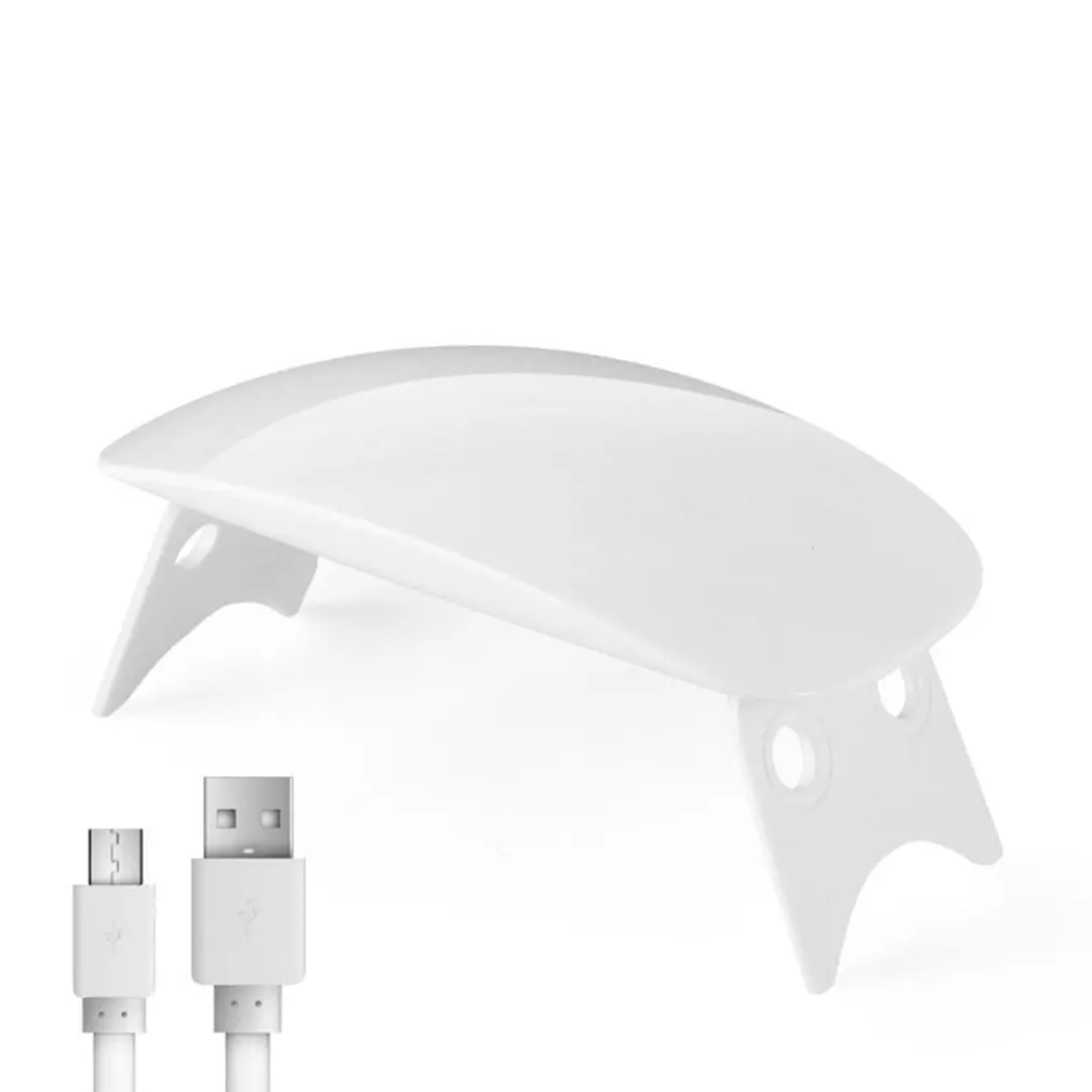 Мини светодиодная фототерапия для мыши Usb Сушилка ногтей УФ лампа выпечки