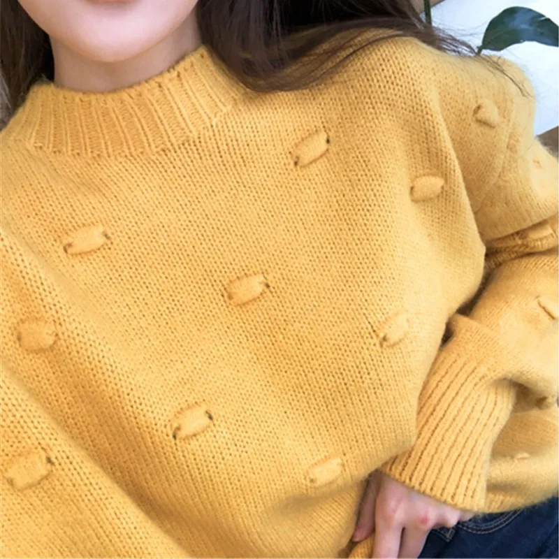 BGTEEVER Casual Loose O-neck Autumn Winter Oversize Sweater Women Warm Chic Pullovers Jumpers Female Knitted Sweaters 2019 | Женская