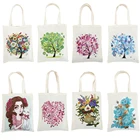 Сумка-тоут для алмазной живописи, многоразовая Прочная Складная Сумочка для творчества сделай сам с вышивкой крестиком, для творчества