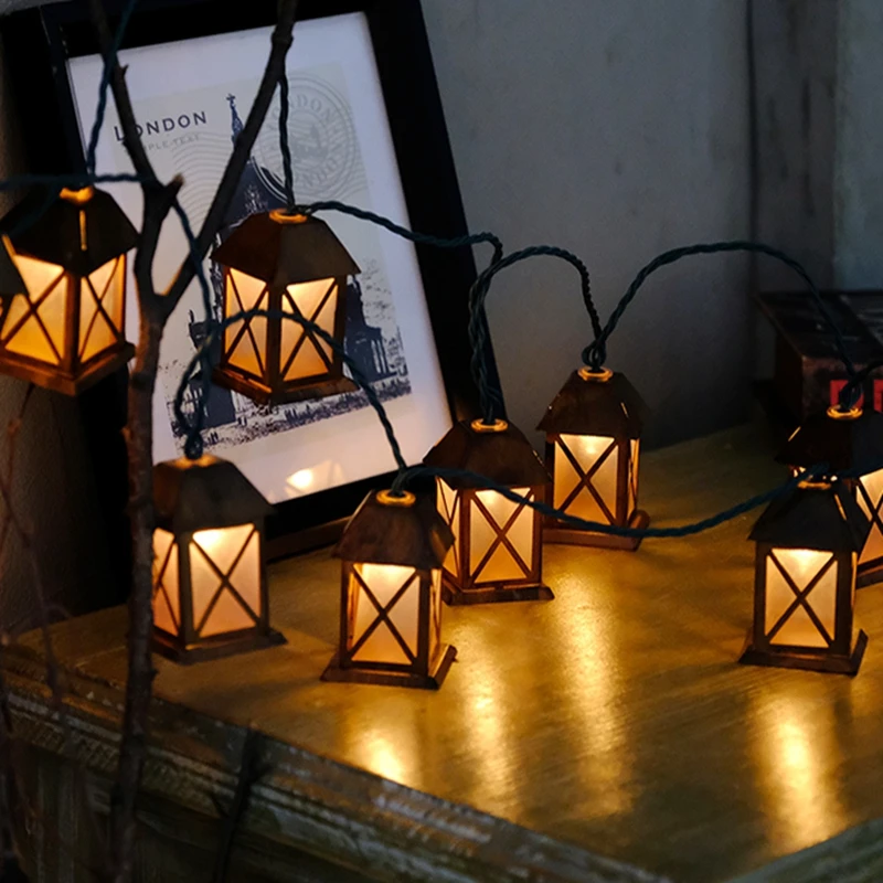 Гирлянда светильник s Ретро стиль домашний фонарь Рождественский декоративная