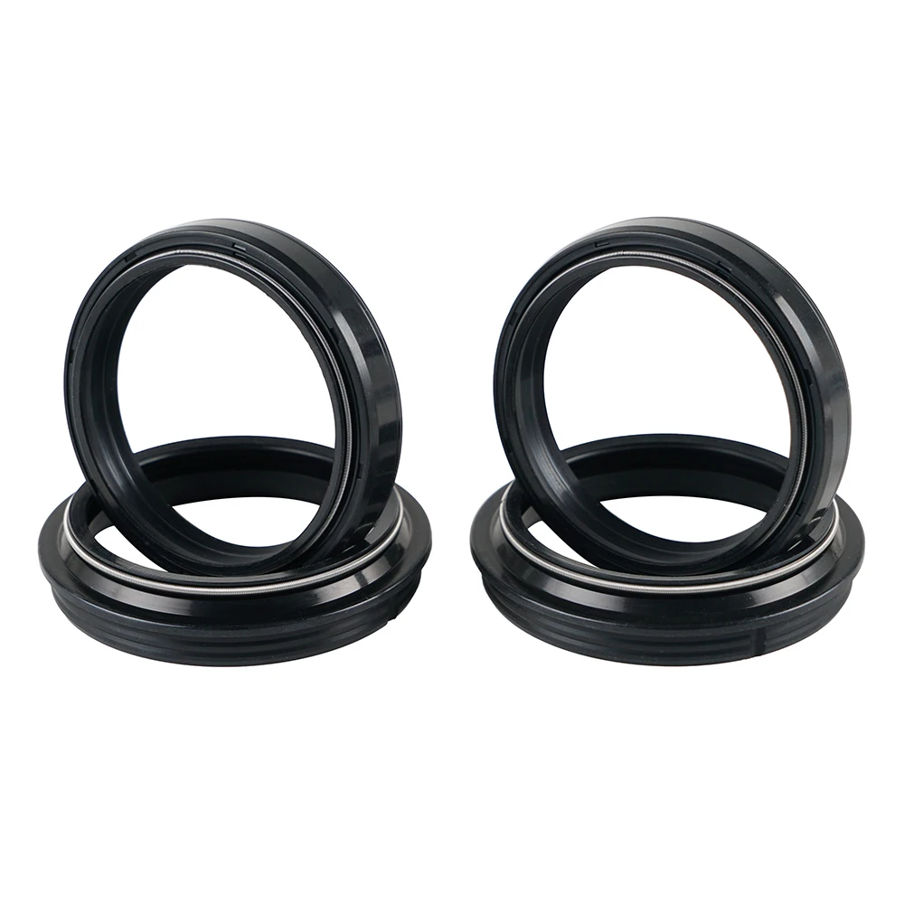 

NiceCNC Front Fork Damper Oil Dust Seals For Kawasaki KDX 250 KLX 250R 250SF 300R 650 650R KX 500 ZR 1100 ZRX 1200 ZZR Motocross