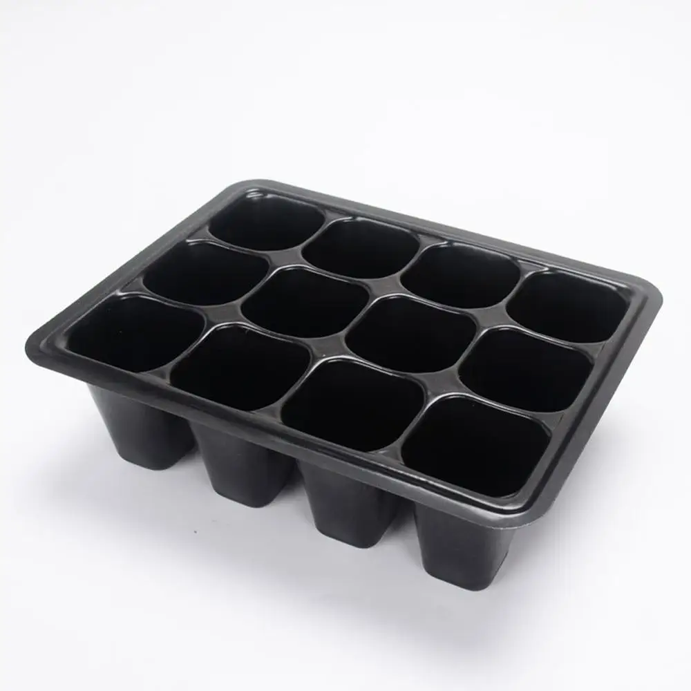 6/12 Cells Plastic Nursery Pots cultivation Garden Plant Seedling Tray Germination Box with Cover Gardening Supplie | Дом и сад
