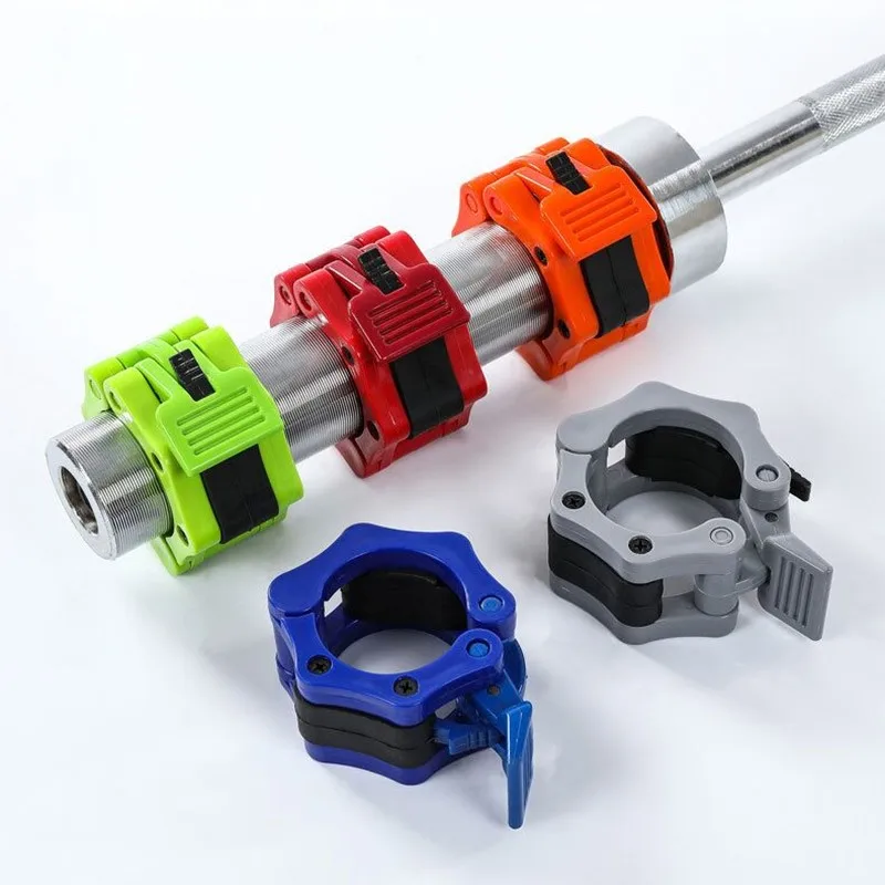 

1 Pair 50mm Barbell Collar Lock Clips Dumbbell Buckle 2" Weight Lifting Bar Clamp for Gym Fitness Exercise Body Building